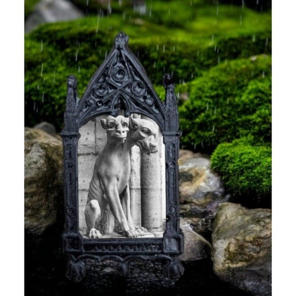 Cerberus Magnet Three Headed Dog Stone Hellhound Architecture Art Home Decor - Picture 2 of 3